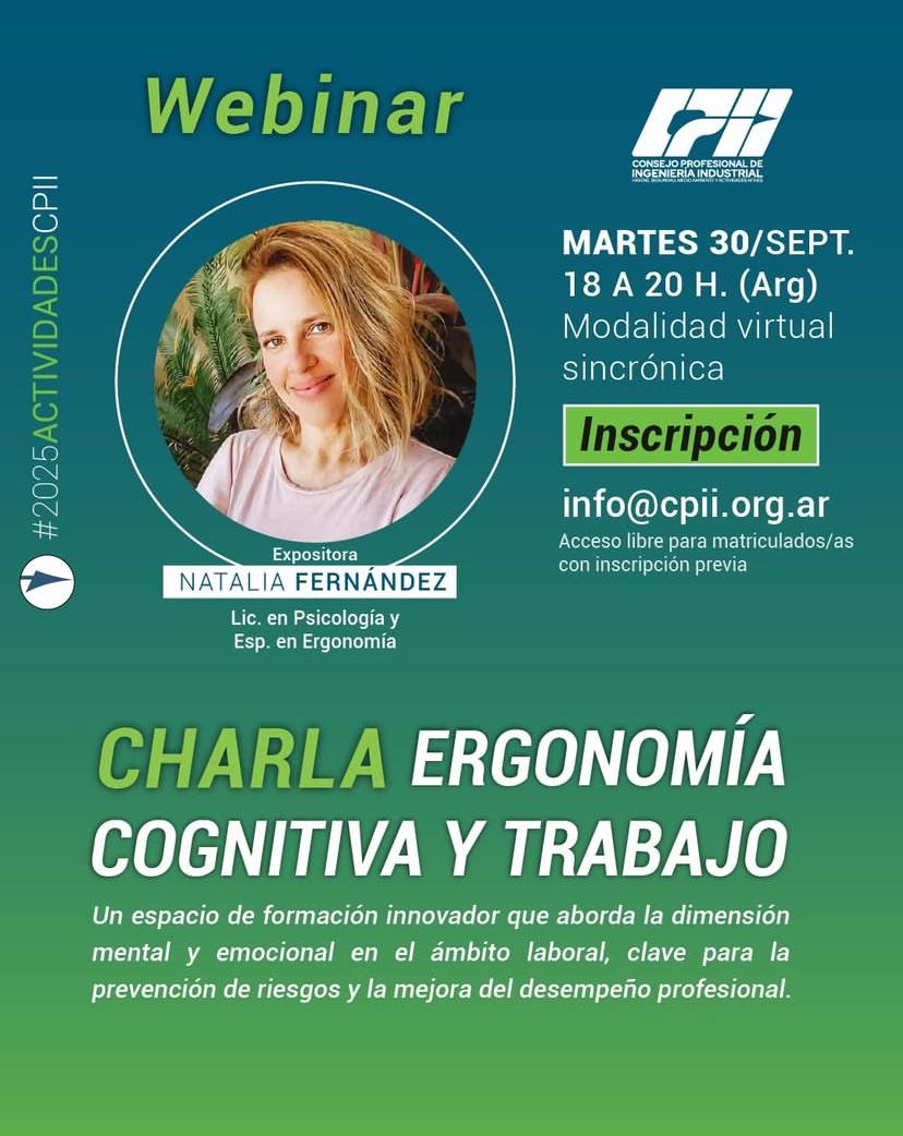 Ergonomía Cognitiva y Trabajo